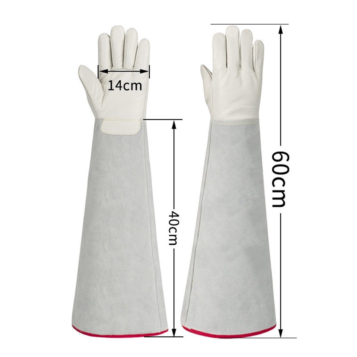 Cryogenic Gloves Low Temperature  Liquid Nitrogen Protective Gloves Cold Storage Safety Frozen Gloves  60cm