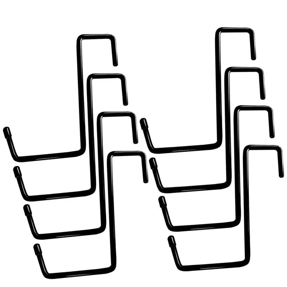 Large Vinyl Coated Heavy Duty Garage Storage Utility Hanging Hooks (6 Pack) - Rafter Hanger Hooks for Bicycle, Ladder, Fence, Pool Cover, Sport Equipment & More