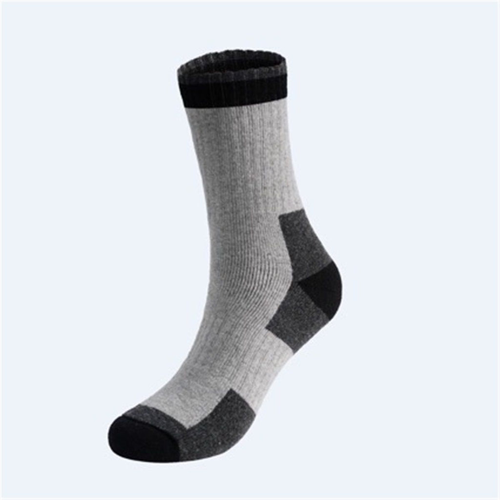 Wool Hiking Socks for Men - 5 Pairs Thick, Warm, Thermal Winter Crew Socks for Cold Weather Thick Cushion Moisture Wicking Crew Boot Socks