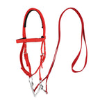 MPitcher head, horse riding, water reins, reins, sizes, pony reins, water reins, reins, equestrian supplies（Red small size below 1.3m）