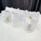 2pcs Bath Tub Toy Storage Organizer, Bathtub Toys Storage, Baby Bath Toy Organizer for Tub, Kids Toy Net Storage, Shower Basket Accessories Bath Toys Holder for Tub (White)