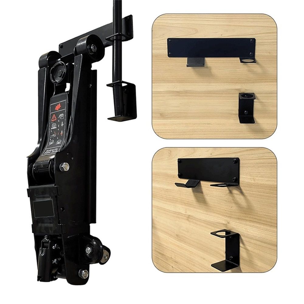 Wall Mount Floor Jack Stand Rack Organizer, Car Hydraulic Trolley Jack Stands Holder Wall Storage Rack Mount Brackets Jack Stands Tower Racing Trailer Accessories Tool