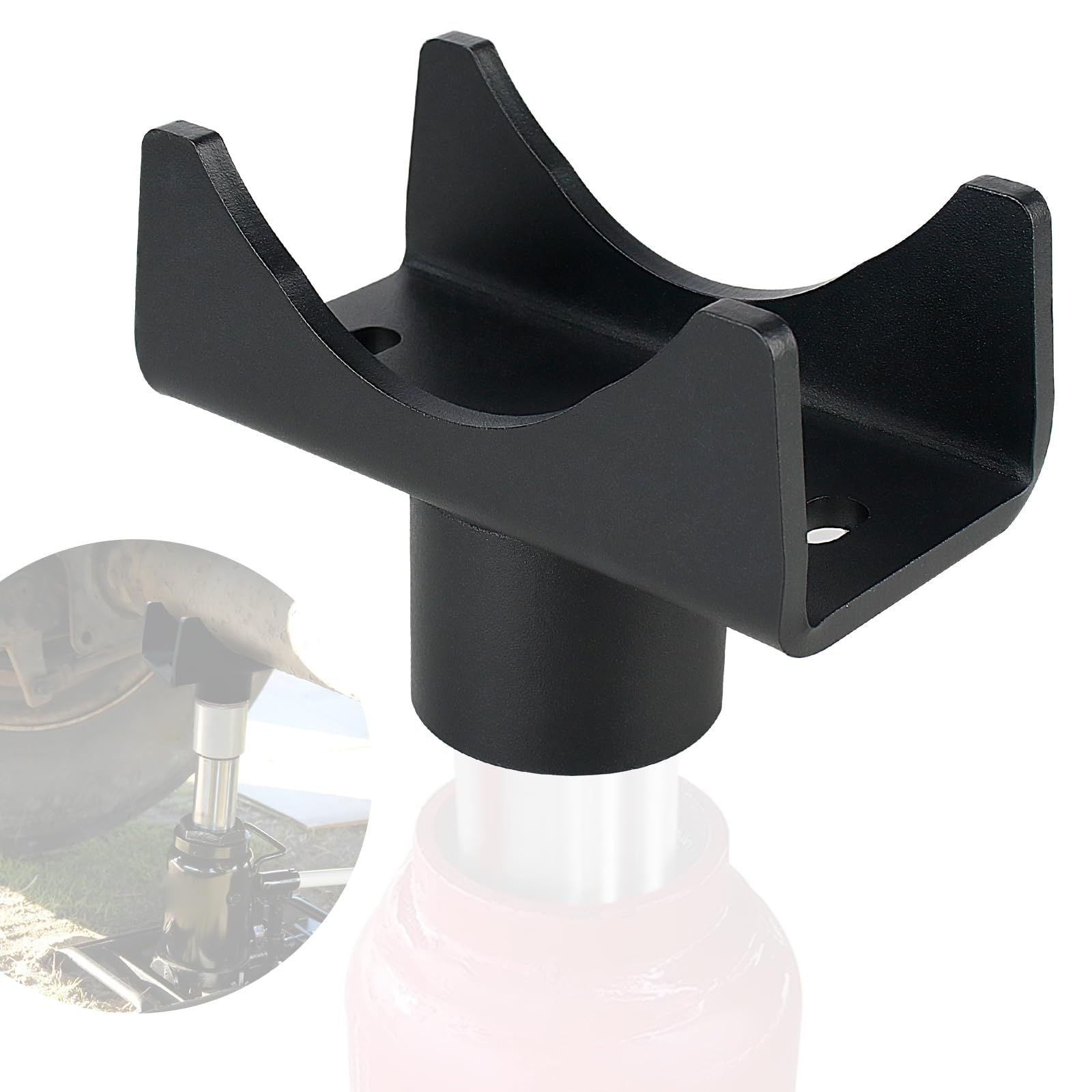 Bottle Jack Axle Adapter Lifting Saddle for 2.3.4"Round & 2.3.4" Square Tube,Bottle Jack Adapter Axle Saddle for Within Lifting Platform