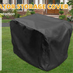 Generator Cover Waterproof, Heavy Duty Thicken 600D Polyester with Elastic Drawstring, Weather/UV Resistant Generator Cover for Universal Portable Generators Watt (black 52*27*32CM)