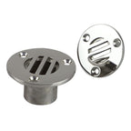 2pcs Small Boat Drain Floor Deck Drainage Cover Plug Scupper for Yacht Thru Hull Marine 316 Stainless Steel with Screws（22mm）