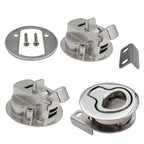 Boat Latches Marine Boat Latches Stainless Steel 2", 1Pcs Latch Hatch Round Pull Marine Boat Flush Pull Hatch Latch Suitable for Boats, Yachts, Car, Trailer