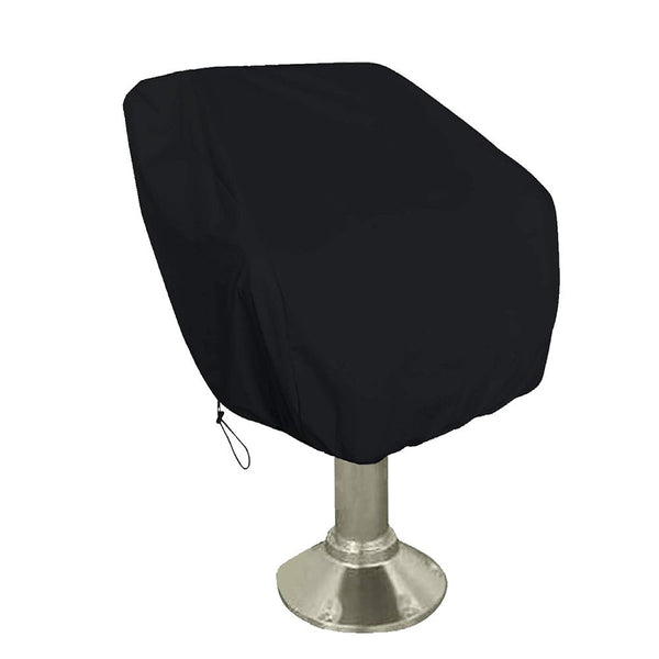 420D Oxford Fabric Waterproof Captains Chair Boat Seat Cover (Black)