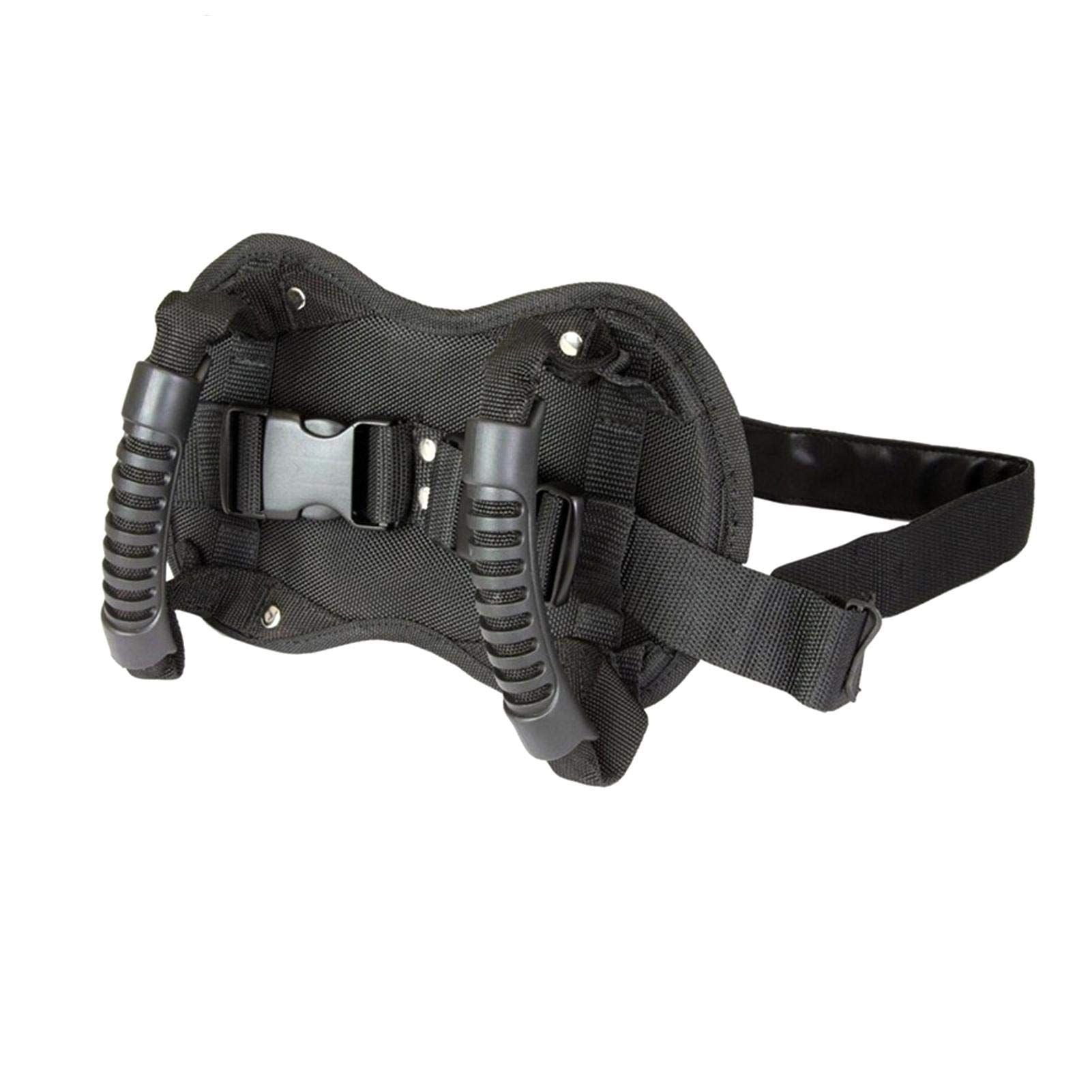 Motorcycle Backseat Handle, Adjustable Reinforce Buckle Bandage, Waist Belt Black Backseat Handle, Passenger Seat Grip Strap Motorcycle Accessory, for Children Motorcycle Passenger