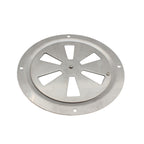 316 Grade Polished Stainless Steel  5inch Cabin Ventilation Plate Round Louver Vent Cover Butterfly Air Vent  with Side Knob for Marine Yacht