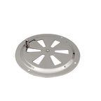 316 Grade Polished Stainless Steel  5inch Cabin Ventilation Plate Round Louver Vent Cover Butterfly Air Vent  with Side Knob for Marine Yacht