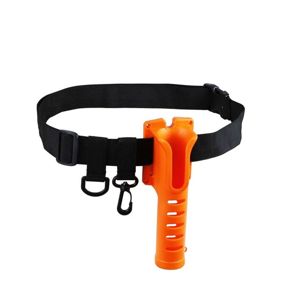 Adjustable Fishing Rod Holder - Orange box with Belt