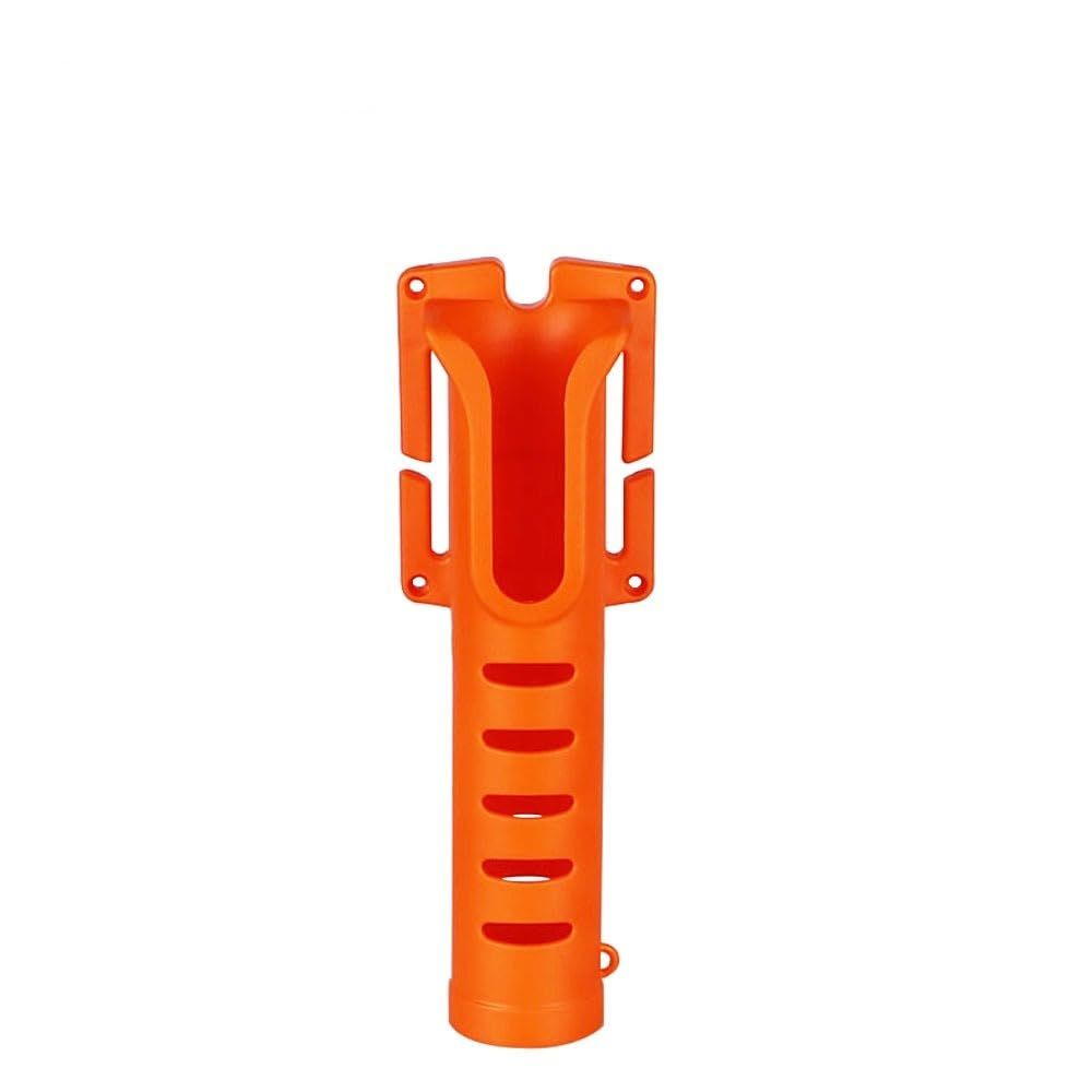 Adjustable Fishing Rod Socket Lightweight Poles Tube Mount Bracket Socket Accessories Easy Installation（Orange box with belt included）
