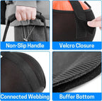 Bowling Mesh Bag, Single Bowling Ball Carrier with Reinforced  Handle, Black,  (excluding bowling)