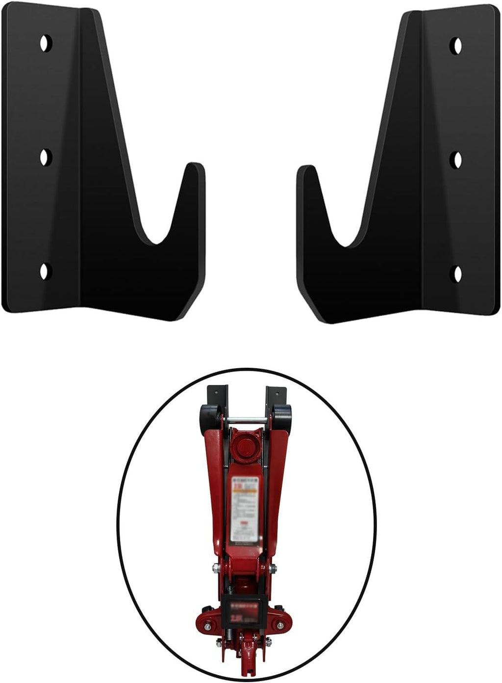 Floor Jack Stand Rack Wall Mount , Car Hydraulic Trolley Jack Stands Holder Wall Storage Rack Mount Brackets Jack Stands Tower Trailer Accessories Tool,  (2 Pack)