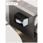 Glove & Tissue Dispenser Holder - Holds Boxes of Gloves, Towels, Wipes, Tissues - Mount onto a Tool Box or in Garages, Workshops and Kitchens (Black)
