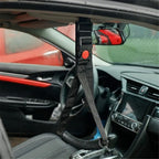 2pcs Car Safety Grab Bar for Adults, Seniors, and Elderly, Ergonomic Vehicle Support Handle with Adjustable Strap and Non-Slip Rubber Grip, Automotive Standing and Mobility Aid（black）