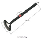 2pcs Car Safety Grab Bar for Adults, Seniors, and Elderly, Ergonomic Vehicle Support Handle with Adjustable Strap and Non-Slip Rubber Grip, Automotive Standing and Mobility Aid（black）