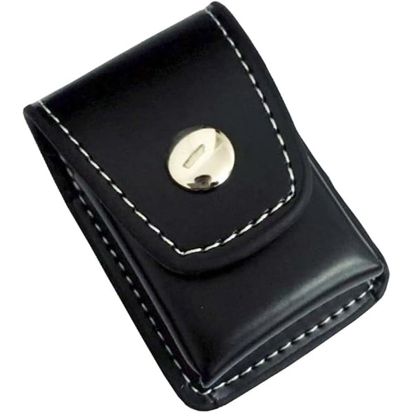 2 Piece Lighter Case Sleeve Pouch Leather Lighters Holder Cover Lighter Storage Organizer  Black
