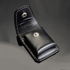 2 Piece Lighter Case Sleeve Pouch Leather Lighters Holder Cover Lighter Storage Organizer  Black