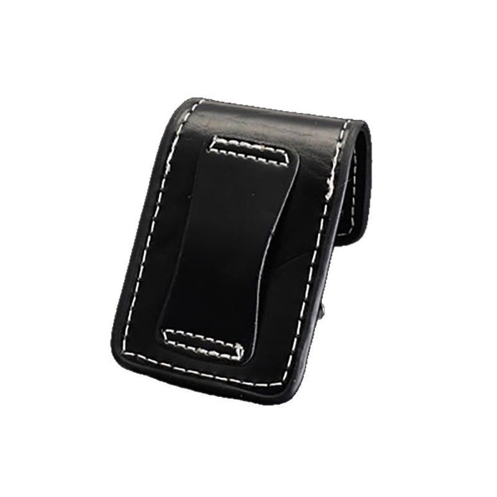 2 Piece Lighter Case Sleeve Pouch Leather Lighters Holder Cover Lighter Storage Organizer  Black