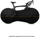 Bike Wheel Cover Indoor Dust-Proof and High Elasticity Bicycle Wheel Bag mountain bike protective cover, outdoor（Half Pack Black）