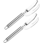 2pcs Fish Scales Scraping Tool, Multifunction Stainless Steel Fish Scale Knife Fish Cleaning Kit,Fish Scale Remover for Home Market Restaurant Use