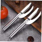 2pcs Fish Scales Scraping Tool, Multifunction Stainless Steel Fish Scale Knife Fish Cleaning Kit,Fish Scale Remover for Home Market Restaurant Use