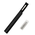 DIY Leather Surface Treatment Arc Thinning Knife Thinning Tool Leather Thinning Knife Leather Carving Tool Peeling Knife With three blades（Black）