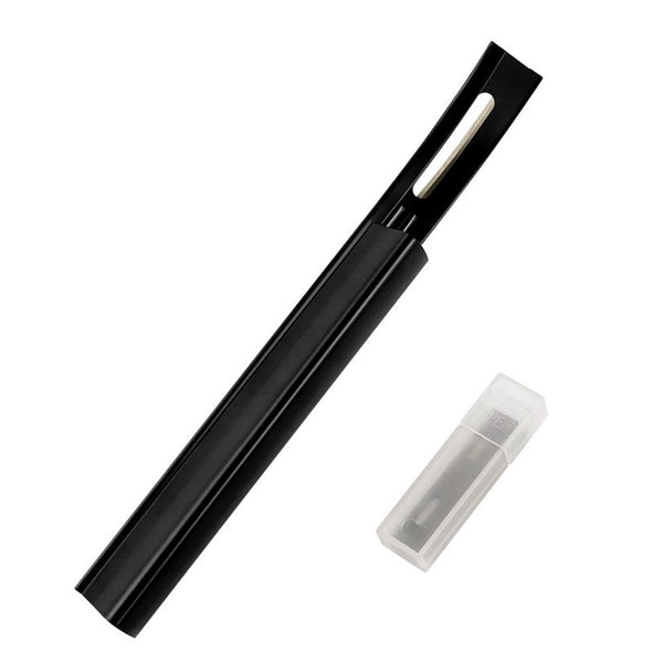 DIY Leather Surface Treatment Carving Tool With three blades (Black)