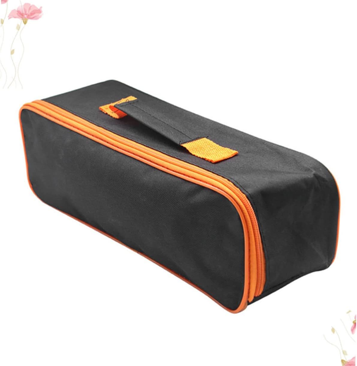 2pcs Vacuum Cleaner Storage Bag Black Car Organizer Portable Storage Bag Organizer Tool Kit Open Top Tool Tote, Black