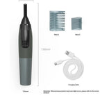 Electric Eyebrow Trimmer for Women, Nose Hair Painless Razor Removal for Men, Mini Epilator for Bikini, Remover for Face, Eye Brow, Nose Hair, Ear Hair, Chin, Peach Fuzz, Lips, Arms, Body (Black)