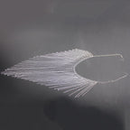 Tassel Veil Masks Women Headwear Face Chains Mask Masquerade Dance Party Costume Face Accessories Jewelry（silvery）