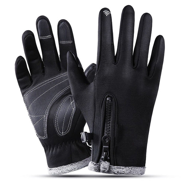 Waterproof & Windproof Thermal Non- Slip Gloves - Black