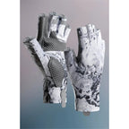Sun Gloves  Fishing Gloves, Fingerless Sun Protection UV Protection Fishing Gloves Men/Women for Kayaking, Hiking, Paddling, Driving（L）