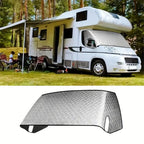 RV front windshield cover, sunshade, sun protection, heat insulation, sunshade, car use, anti frost, anti snow, windshield, anti snow cover（207*157*74cm）