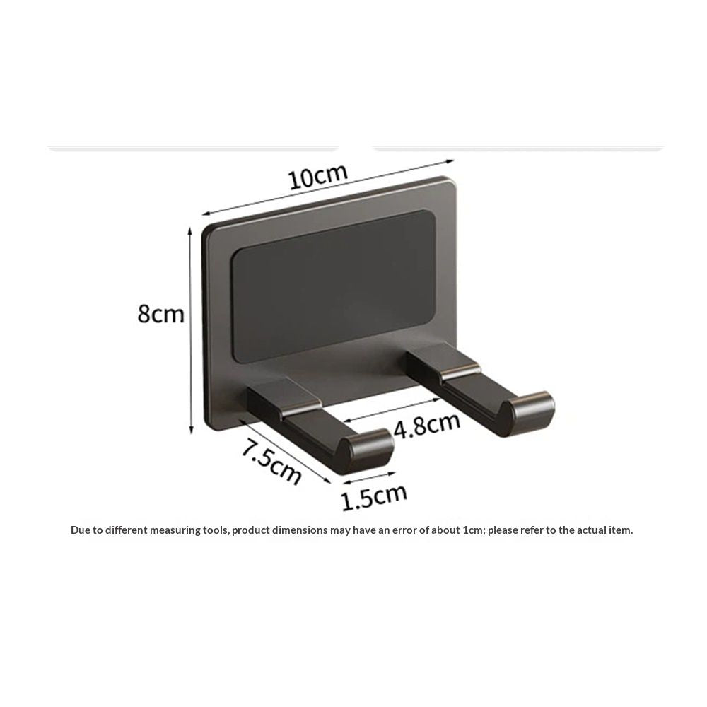 Hair Dryer Holder, Hair Dryer Holder Wall Mounted,New Upgrade Stainless Steel Self Adhesive Blow Dryer Holder Rack for Most Hair Dryers - Grey