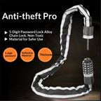 Heavy-Duty Bike Lock – Anti-Theft 5-Digit Combination Bicycle Lock | Weather-Resistant, Cut-Resistant Security Lock for Mountain, Road & Hybrid Bikes by  reflective lock（0.9m）