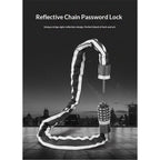 Heavy-Duty Bike Lock – Anti-Theft 5-Digit Combination Bicycle Lock | Weather-Resistant, Cut-Resistant Security Lock for Mountain, Road & Hybrid Bikes by  reflective lock（0.9m）