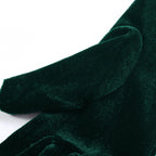 A pair of Long Opera Gloves for Women Velvet Gloves   Stretchy Elbow Length Halloween Costume Gloves（green）