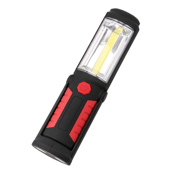 Portable LED Work Light, Pivot Flashlight, Super Bright Mechanic Car Emergency Flash Light, Battery Operated（Battery not included）