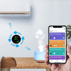 Thermometer Hygrometer: Digital Indoor Temperature Humidity Sensor with LED Backlit Display, App Notification Alert