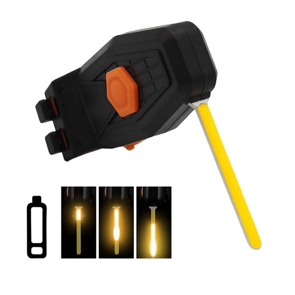 2 Pack Rechargeable LED Bike Tail Light for Night Riding - Yellow