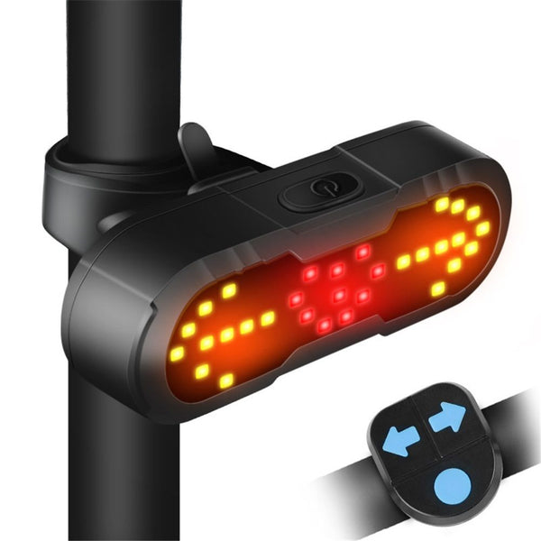 USB Rechargeable Bright LED Bike Tail Light with Turn Signals