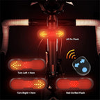 Bike Tail Light with Turn Signals USB Rechargeable Bike Turn Signals Ultra Bright LED Turn Signals for Bicycle