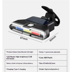 USB Rechargeable Tail Light, LED Night Cycling Bike Warning Rear Tail Light with Modes for Cycling Safety