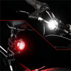 2 pack USB Rechargeable Bike Light Set, Super Bright, Bike Lights Front and Back, Waterproof, 4 Light Modes