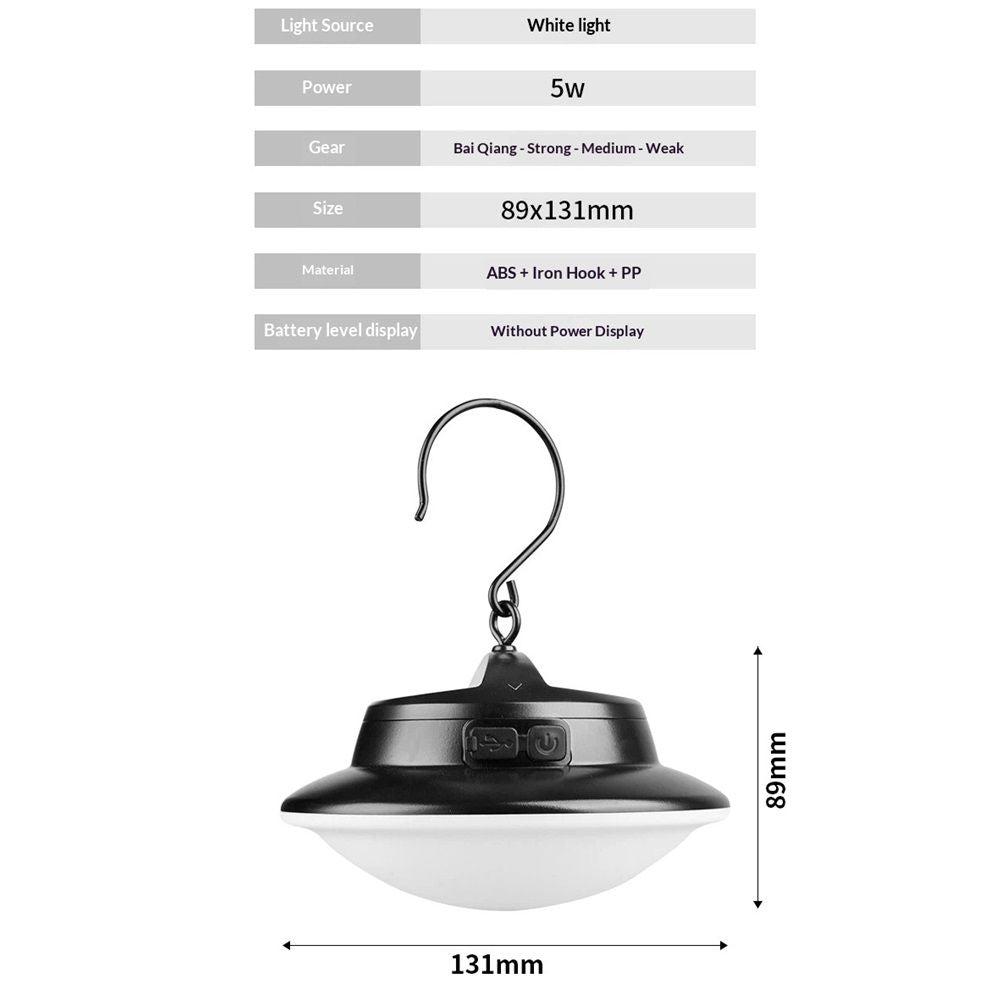 Camping up Tent Light for Hanging, LED Portable Overhead Lantern for Booths, Waterproof Outdoor Camp Lamp with Power for Glamping (Battery not included)