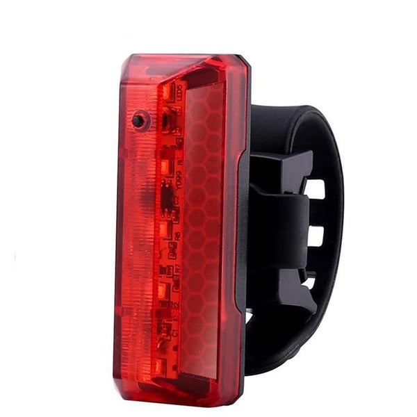 Rechargeable Bike Tail Light, Waterproof Bicycle Rear Cycling Visible Safety Flashlight, 5 Light Mode Road Mountain Night Ride Hiking, Cycling, Camping, Boating