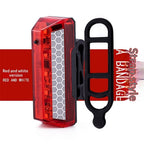 Rechargeable Bike Tail Light, Waterproof Bicycle Rear Cycling Visible Safety Flashlight, 5 Light Mode Road Mountain Night Ride Hiking, Cycling, Camping, Boating