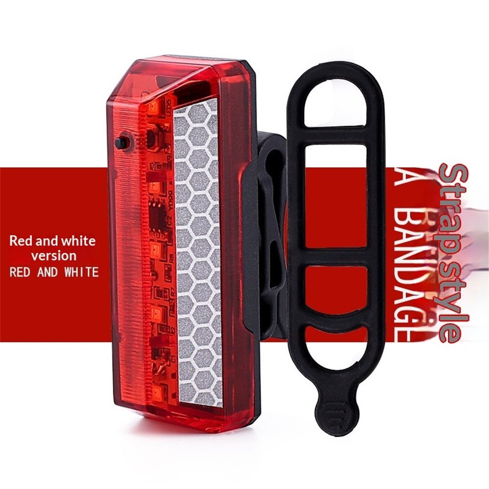 Rechargeable Bike Tail Light, Waterproof Bicycle Rear Cycling Visible Safety Flashlight, 5 Light Mode Road Mountain Night Ride Hiking, Cycling, Camping, Boating